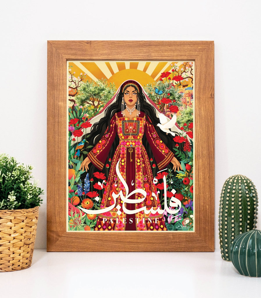 Lady of the Land Framed Art Print - Draw Me a Song