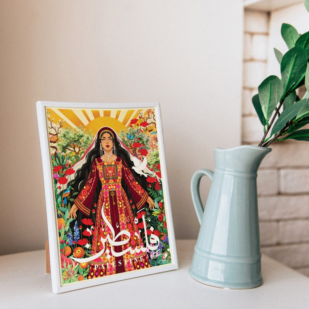 Lady of the Land Framed Art Print - Draw Me a Song