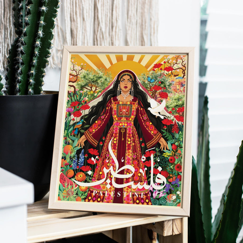 Lady of the Land Framed Art Print - Draw Me a Song