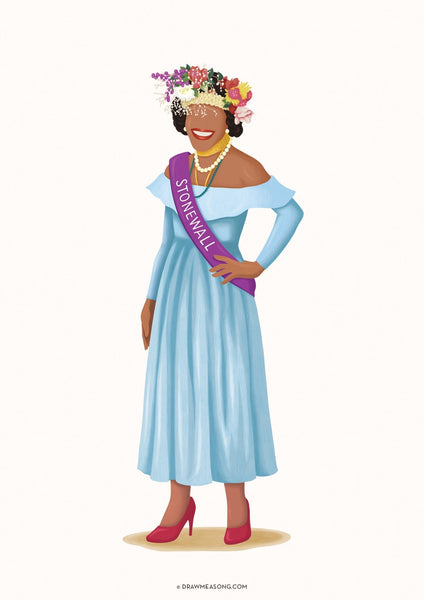 Marsha P Johnson Art Print - Draw Me a Song
