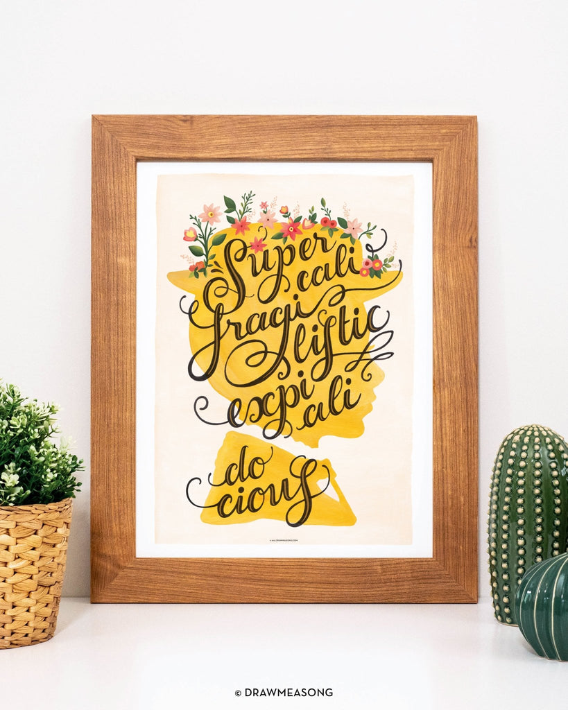 Mary Poppins Art Print - Draw Me a Song