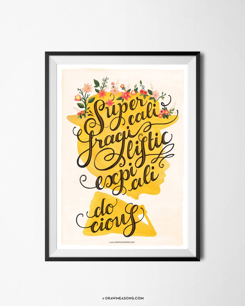 Mary Poppins Art Print - Draw Me a Song