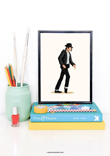 Moonwalk Dance Art Print - Draw Me a Song