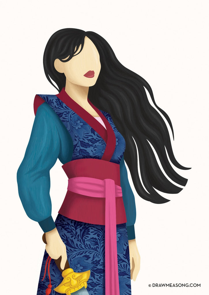 Mulan Art Print - Draw Me a Song