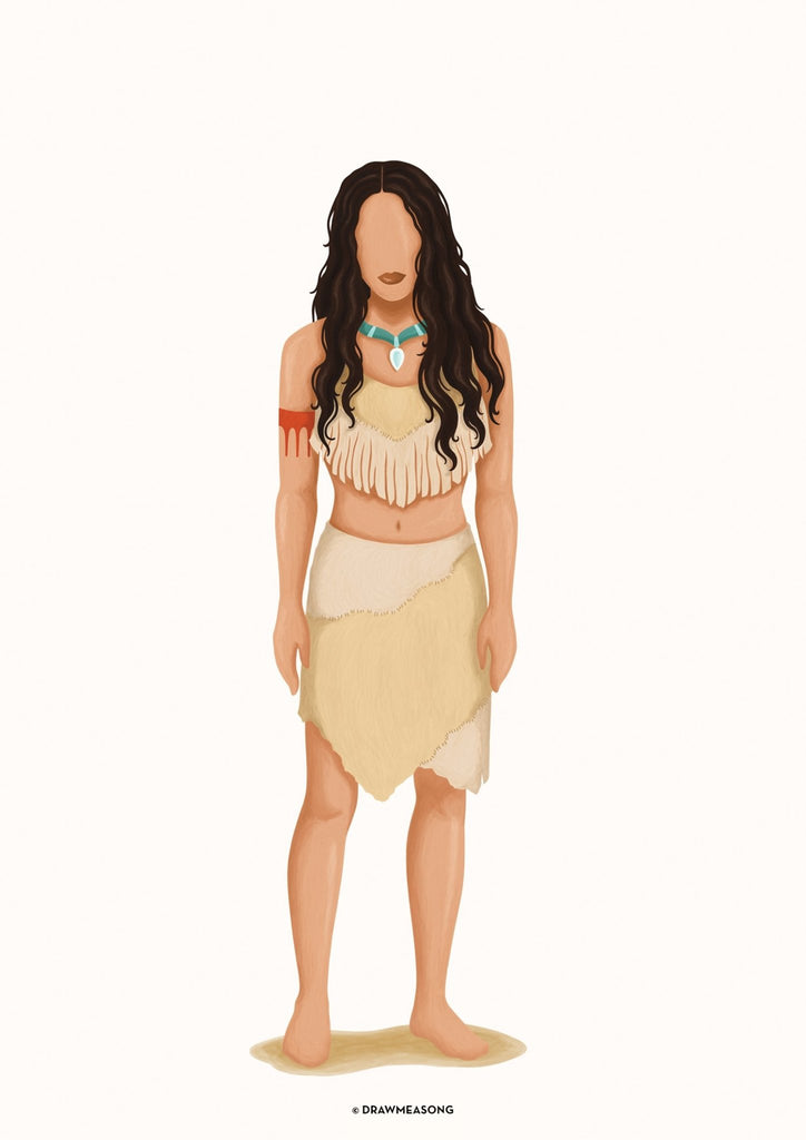 Pocahontas Art Print - Draw Me a Song