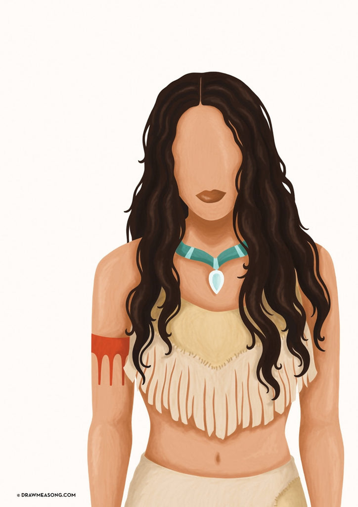 Pocahontas Art Print - Draw Me a Song