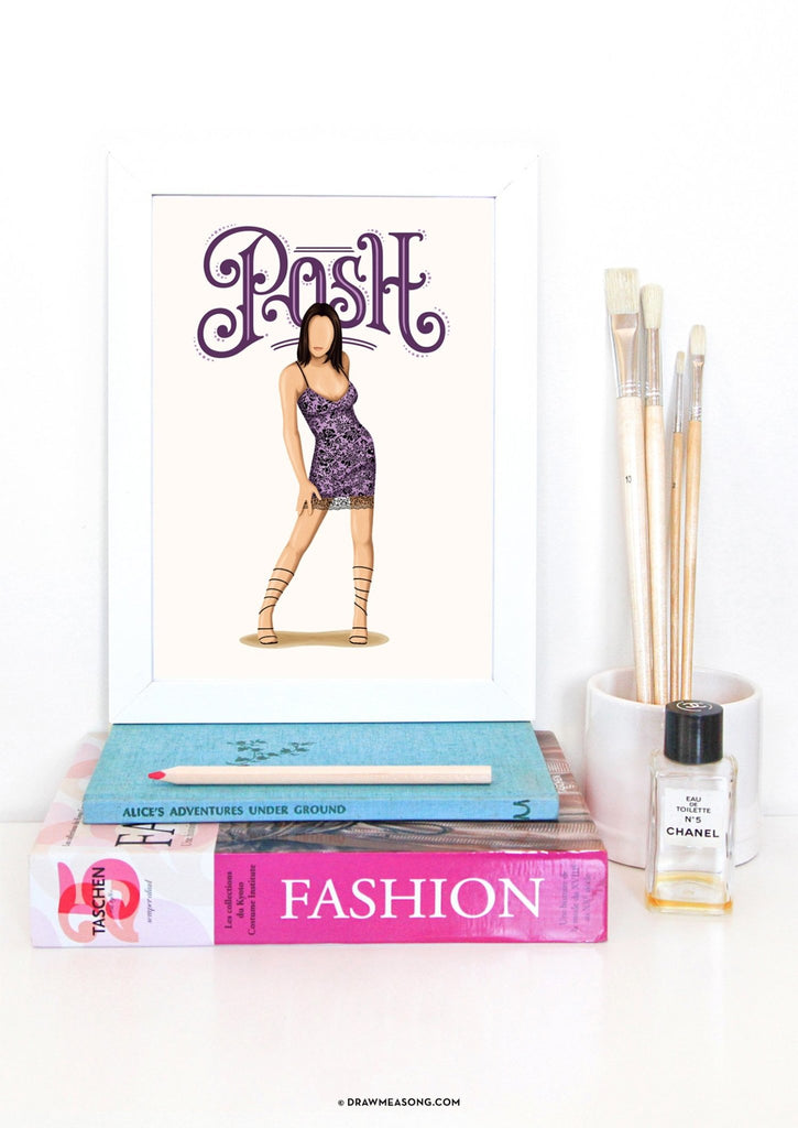 Posh Spice Art Print - Draw Me a Song