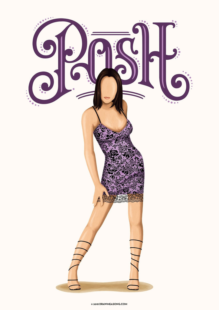 Posh Spice Art Print - Draw Me a Song