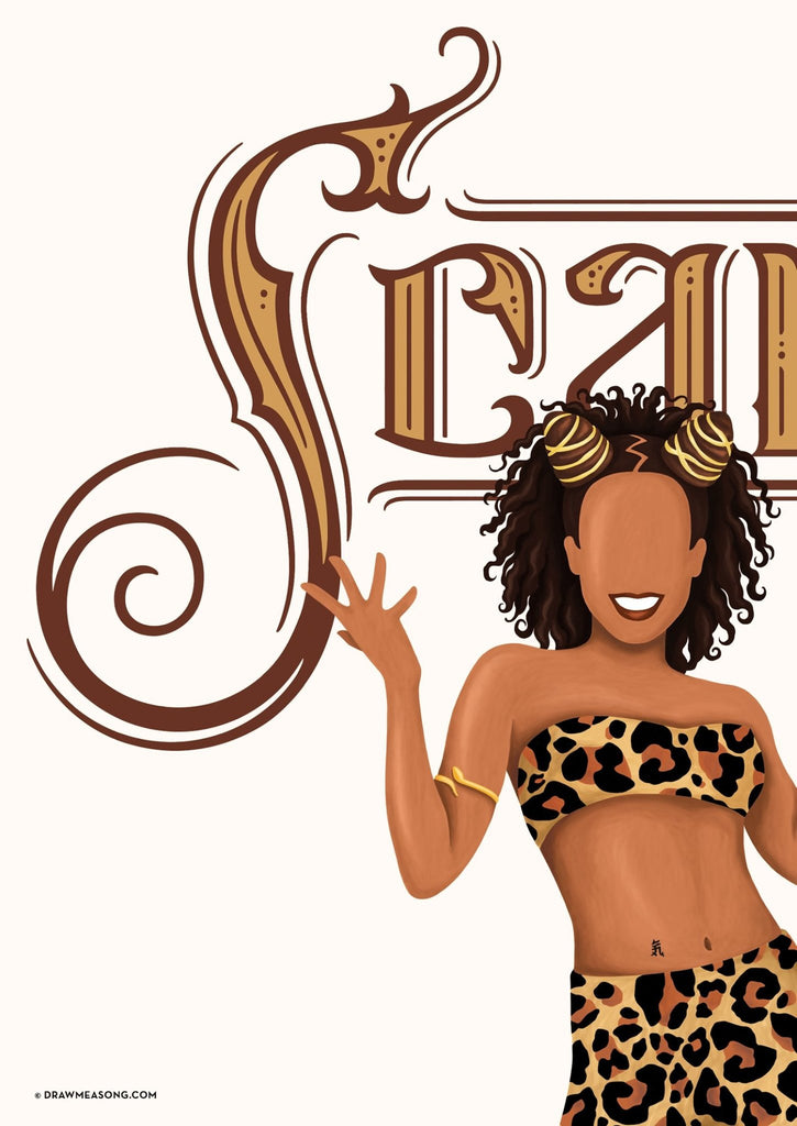 Scary Spice Art Print - Draw Me a Song
