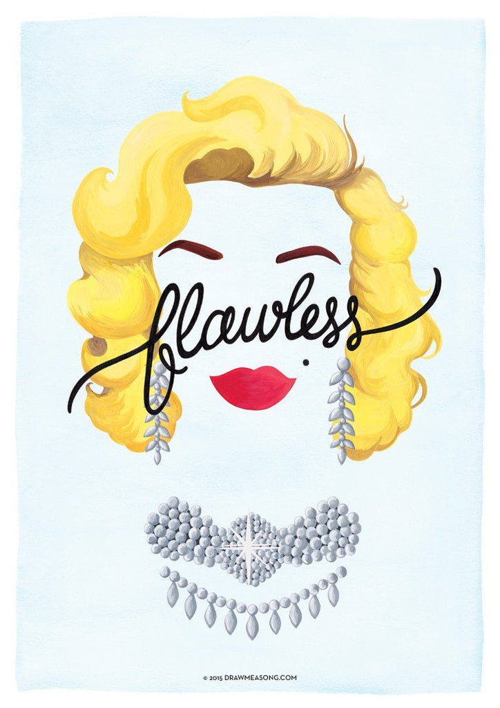 Set of 4 'Flawless' Prints - Draw Me a Song