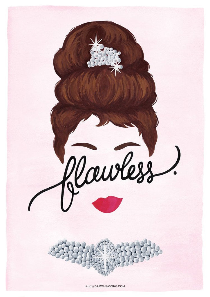 Set of 4 'Flawless' Prints - Draw Me a Song