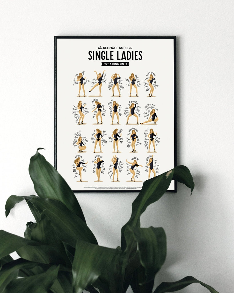 Single Ladies Art Print - Draw Me a Song