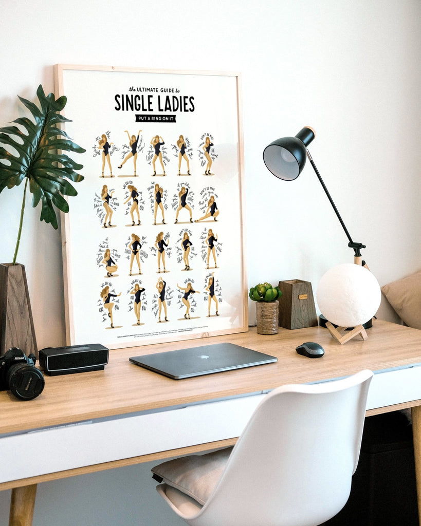 Single Ladies Art Print - Draw Me a Song