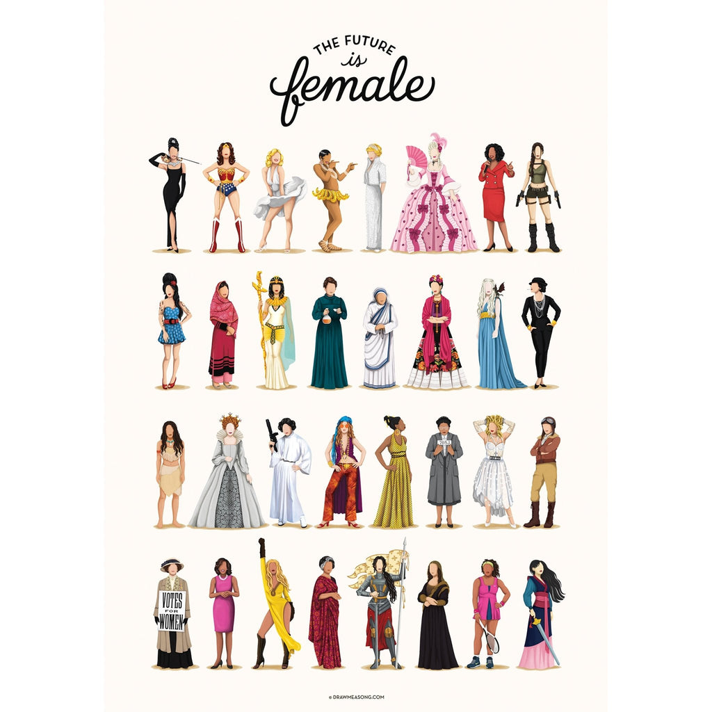 The Future is Female Canvas Print - Draw Me a Song