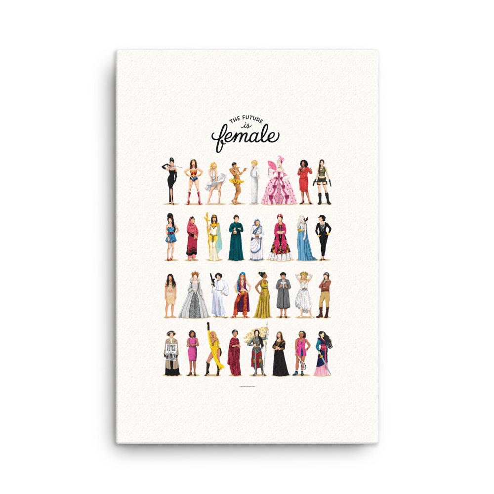 The Future is Female Canvas Print - Draw Me a Song