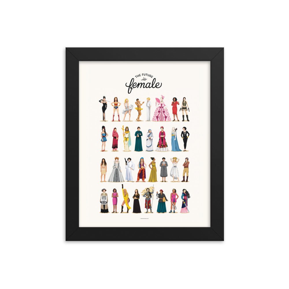 The Future is Female Framed Print - Draw Me a Song