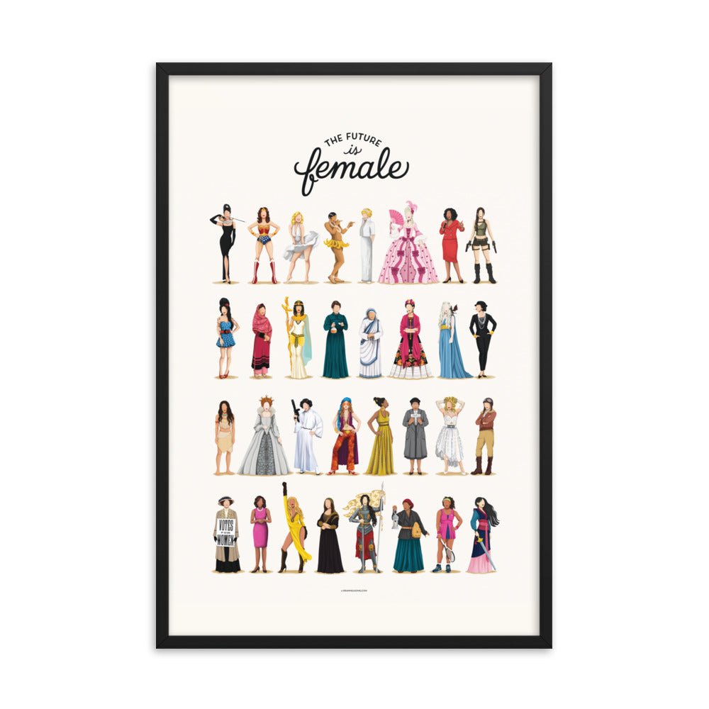 The Future is Female Framed Print - Draw Me a Song