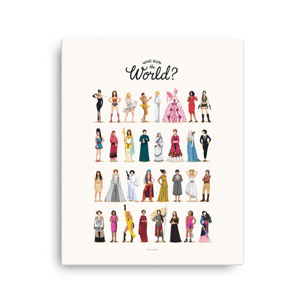Who Run the World Canvas Print - Draw Me a Song