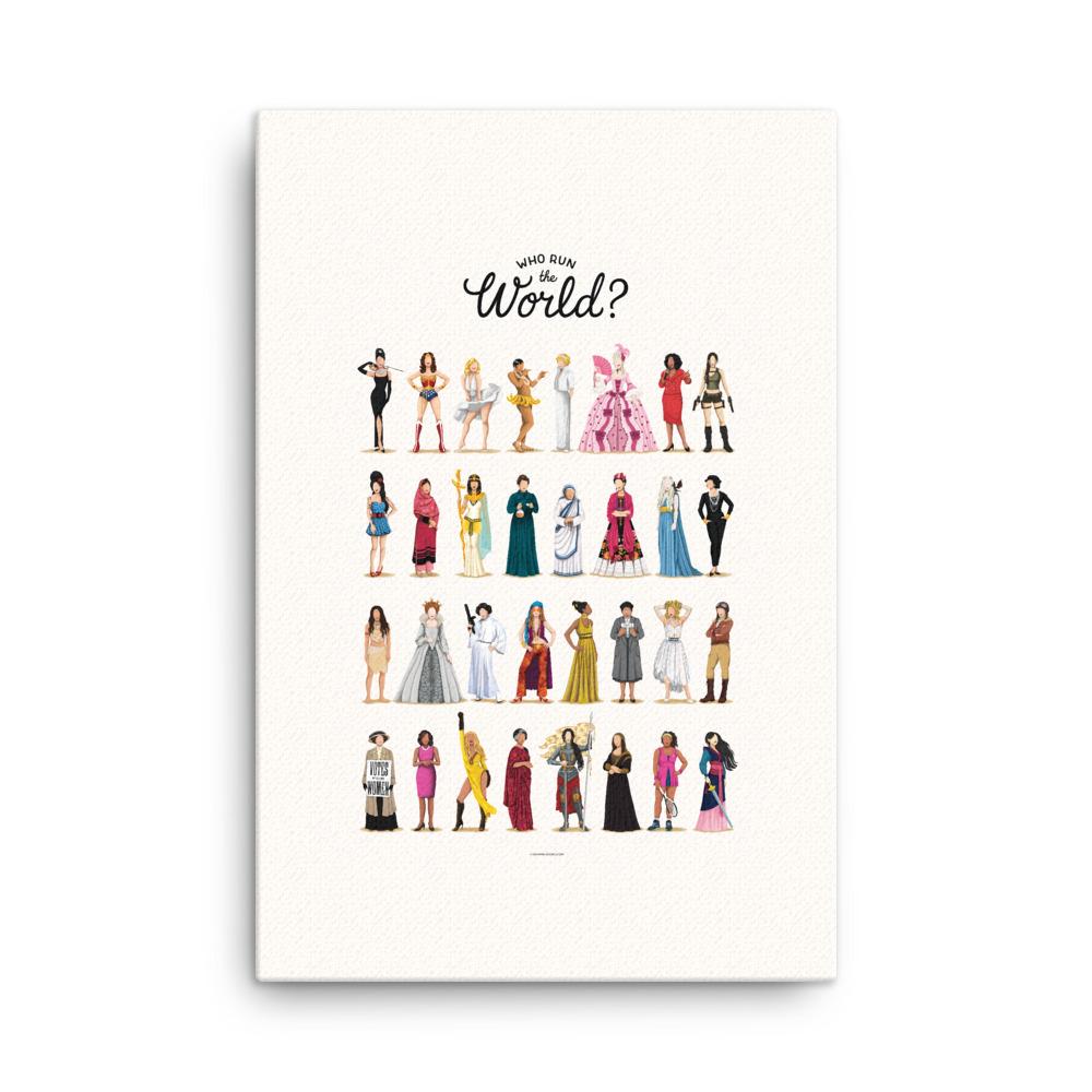 Who Run the World Canvas Print - Draw Me a Song