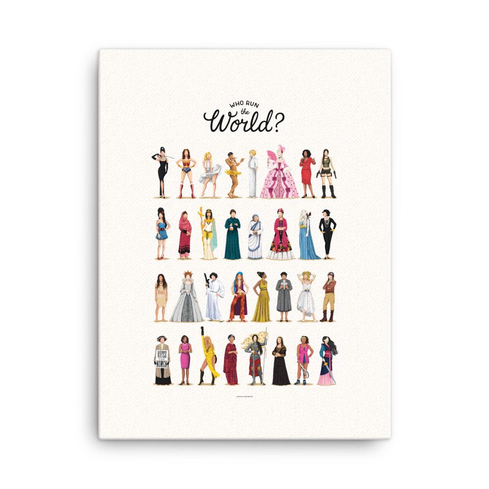 Who Run the World Canvas Print - Draw Me a Song