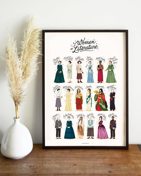 Women of Literature Art Print - Draw Me a Song