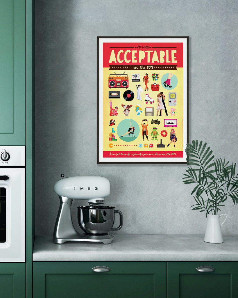 Acceptable In The 80's Art Print - Draw Me a Song