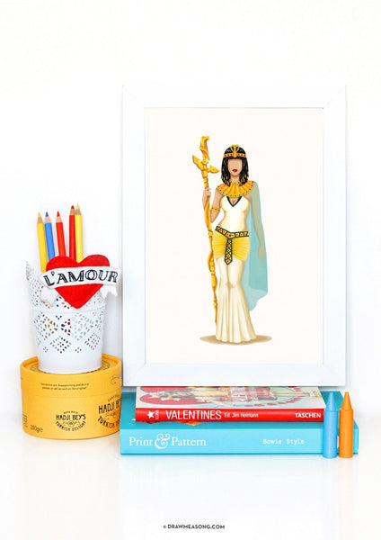 Cleopatra Art Print - Draw Me a Song