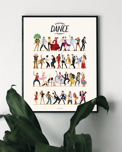Everybody Dance Now Framed Print - Draw Me a Song