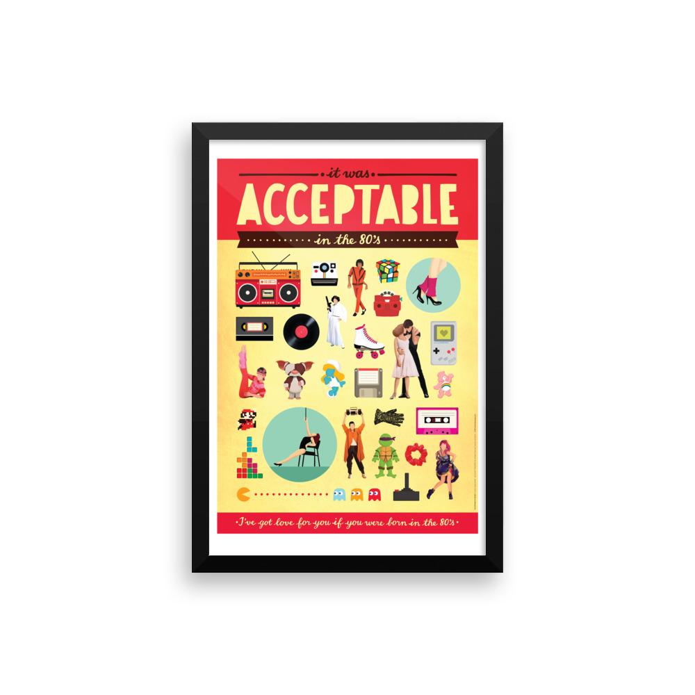 FRAMED Acceptable in the 80s Art Print - Draw Me a Song