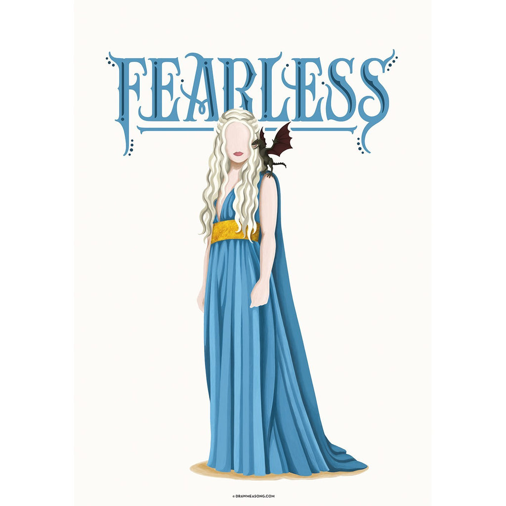 FRAMED Khaleesi Fearless Poster - Draw Me a Song