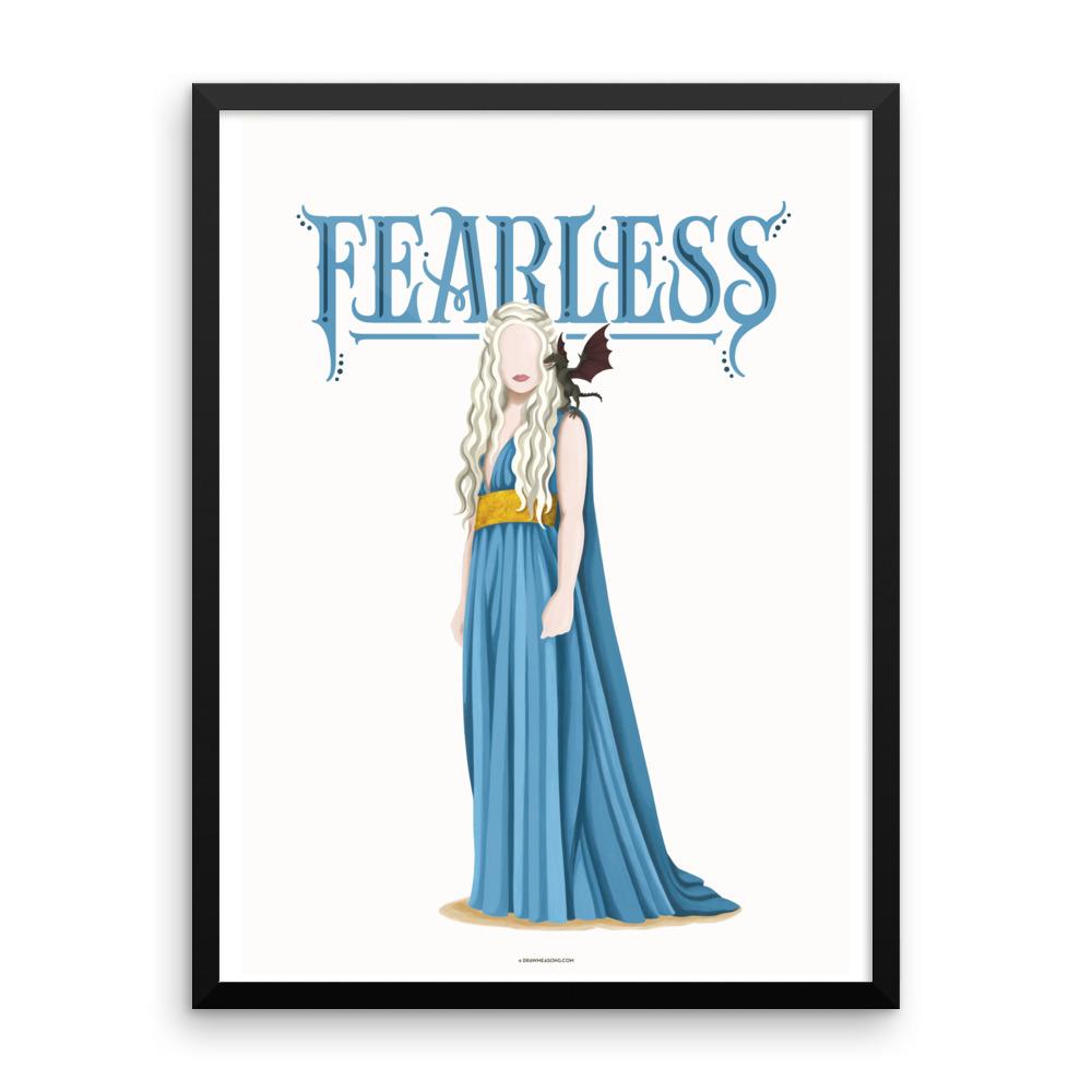 FRAMED Khaleesi Fearless Poster - Draw Me a Song