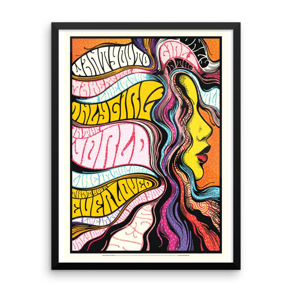 FRAMED Only Girl in The World Print - Draw Me a Song