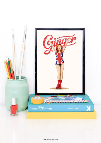Ginger Spice Art Print - Draw Me a Song