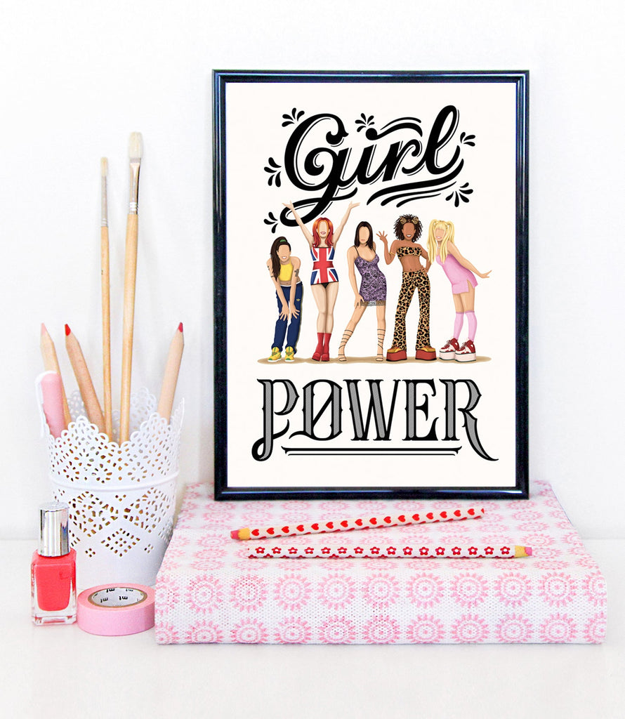 Girl Power Art Print - Spice Girls Poster