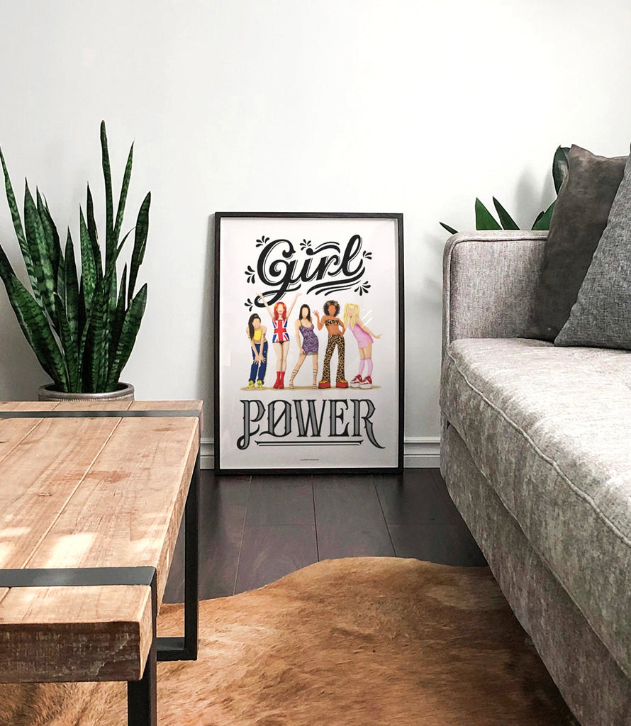 Iconic Girl Power Art Print - Spice Girls Print