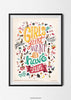 Girls Just Want To Have Fun Print - Draw Me a Song