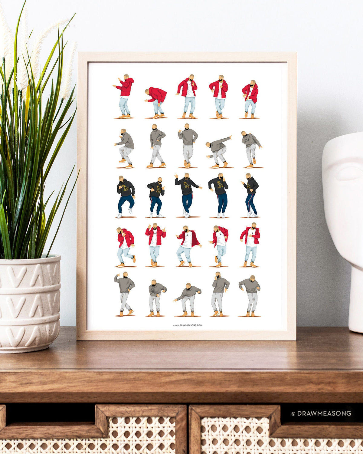 Hotline Bling Art Print by Draw Me a Song | Music Poster