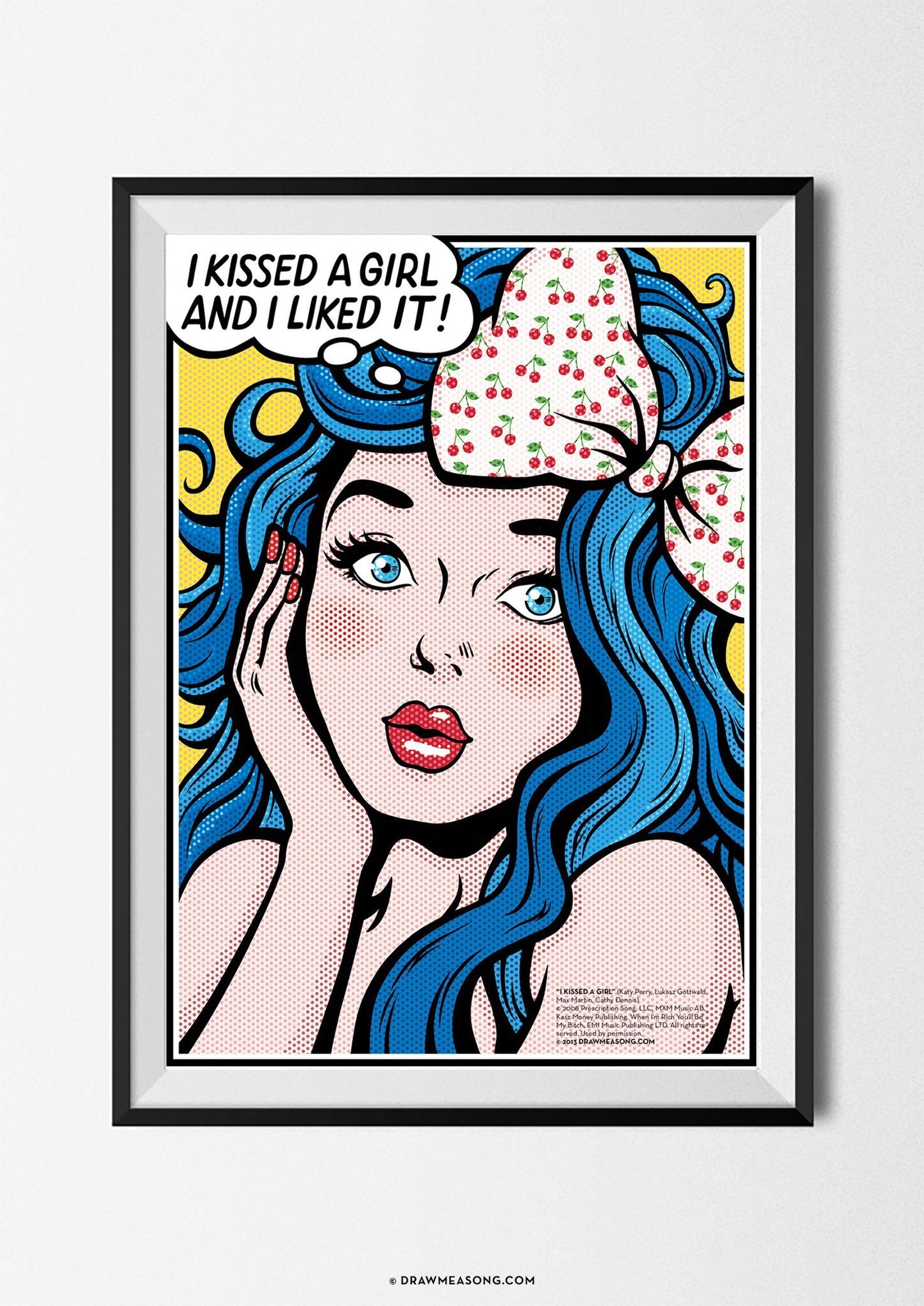 i-kissed-a-girl-katy-perry-art-print-by-draw-me-a-song-music-poster