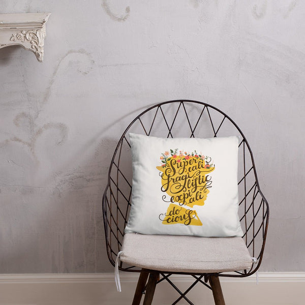 Mary Poppins Throw Pillow - Draw Me a Song