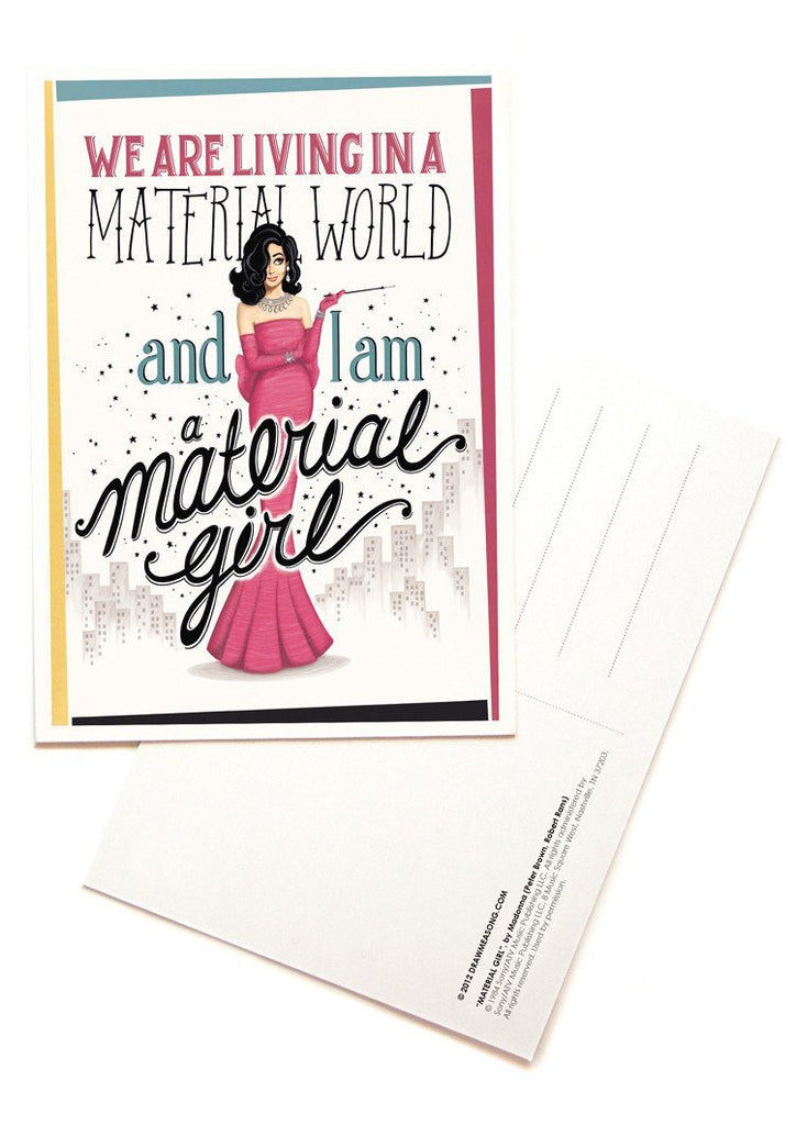 Material Girl Postcards - Draw Me a Song