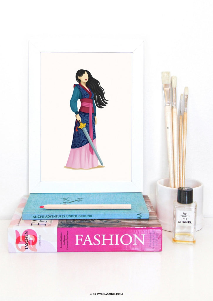 Mulan Art Print - Draw Me a Song