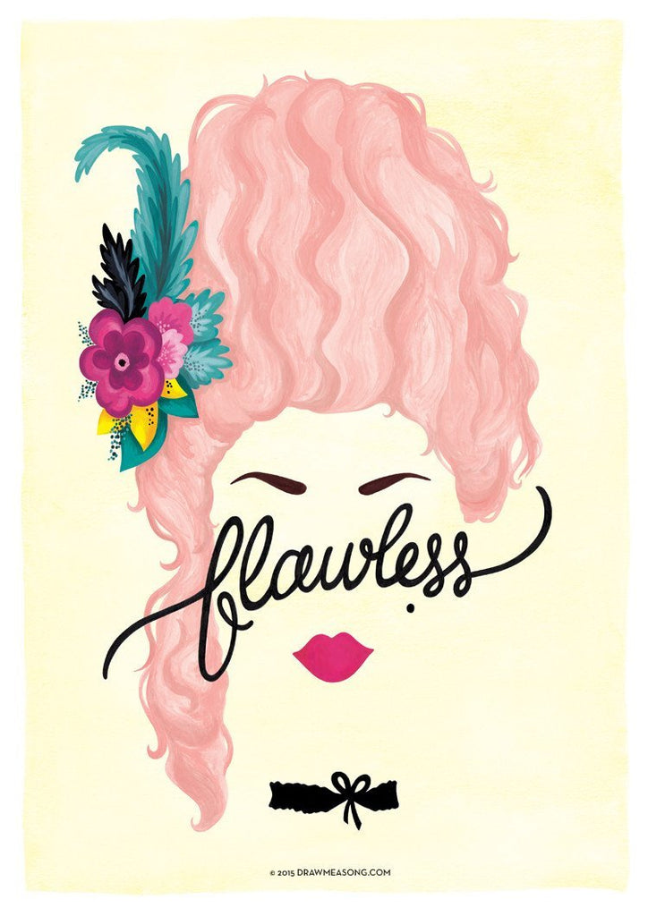 Set of 4 'Flawless' Prints - Draw Me a Song