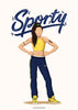Sporty Spice Art Print - Draw Me a Song