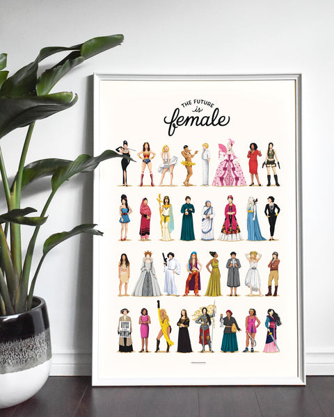 The Future is Female Art Print - Draw Me a Song