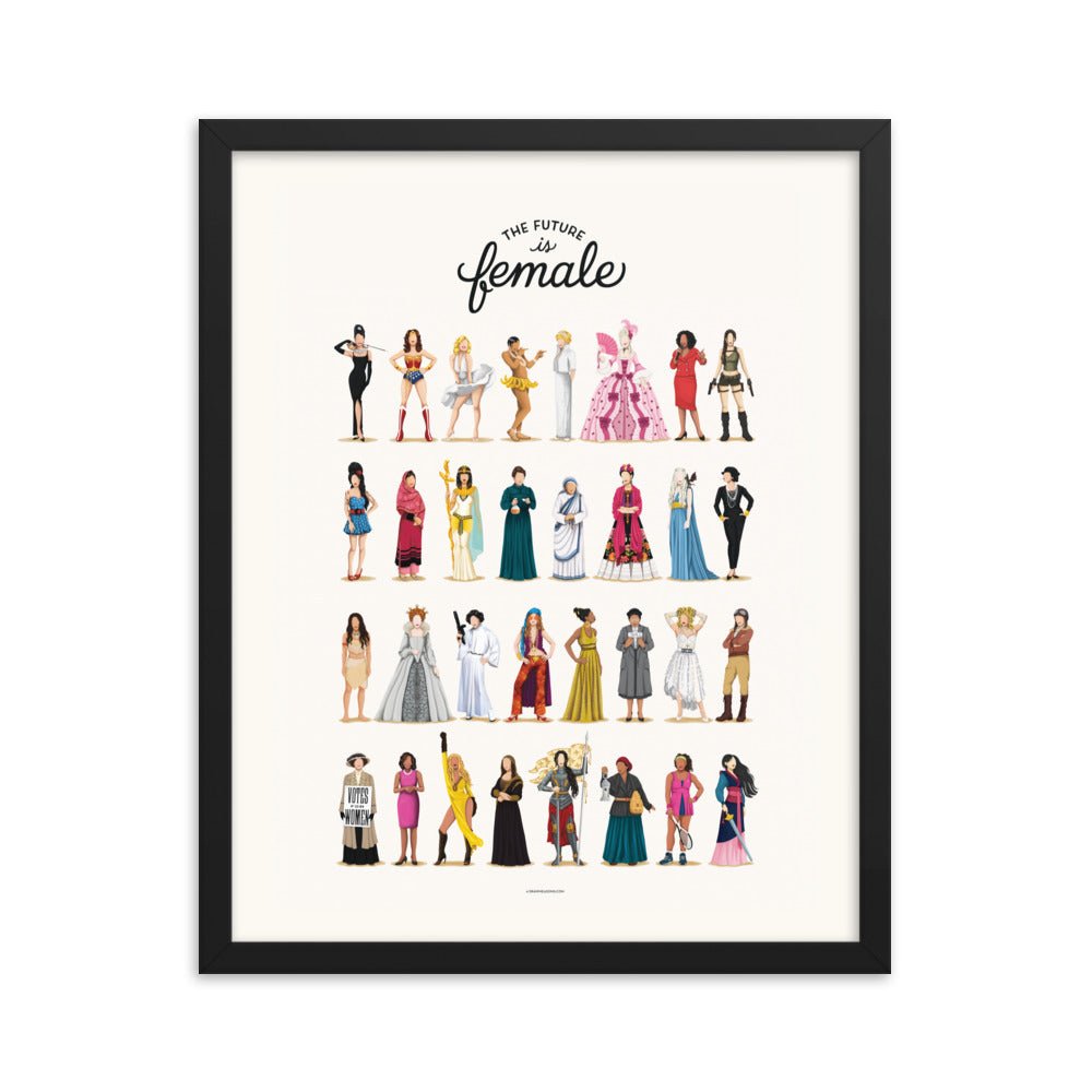 The Future is Female Framed Print - Draw Me a Song