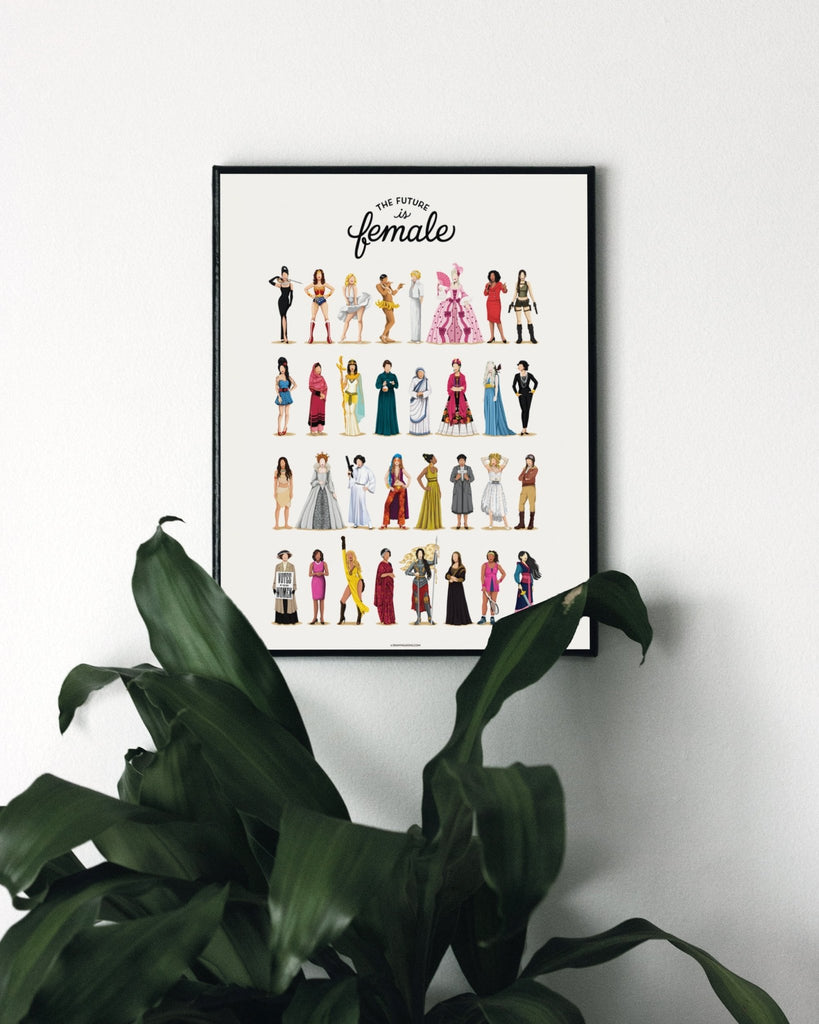 The Future is Female Framed Print - Draw Me a Song