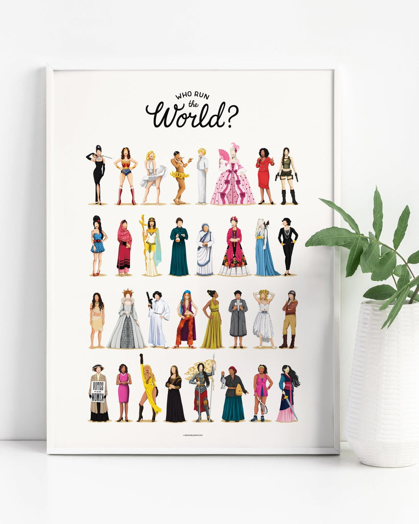 Who Run the World Art Print - Draw Me a Song