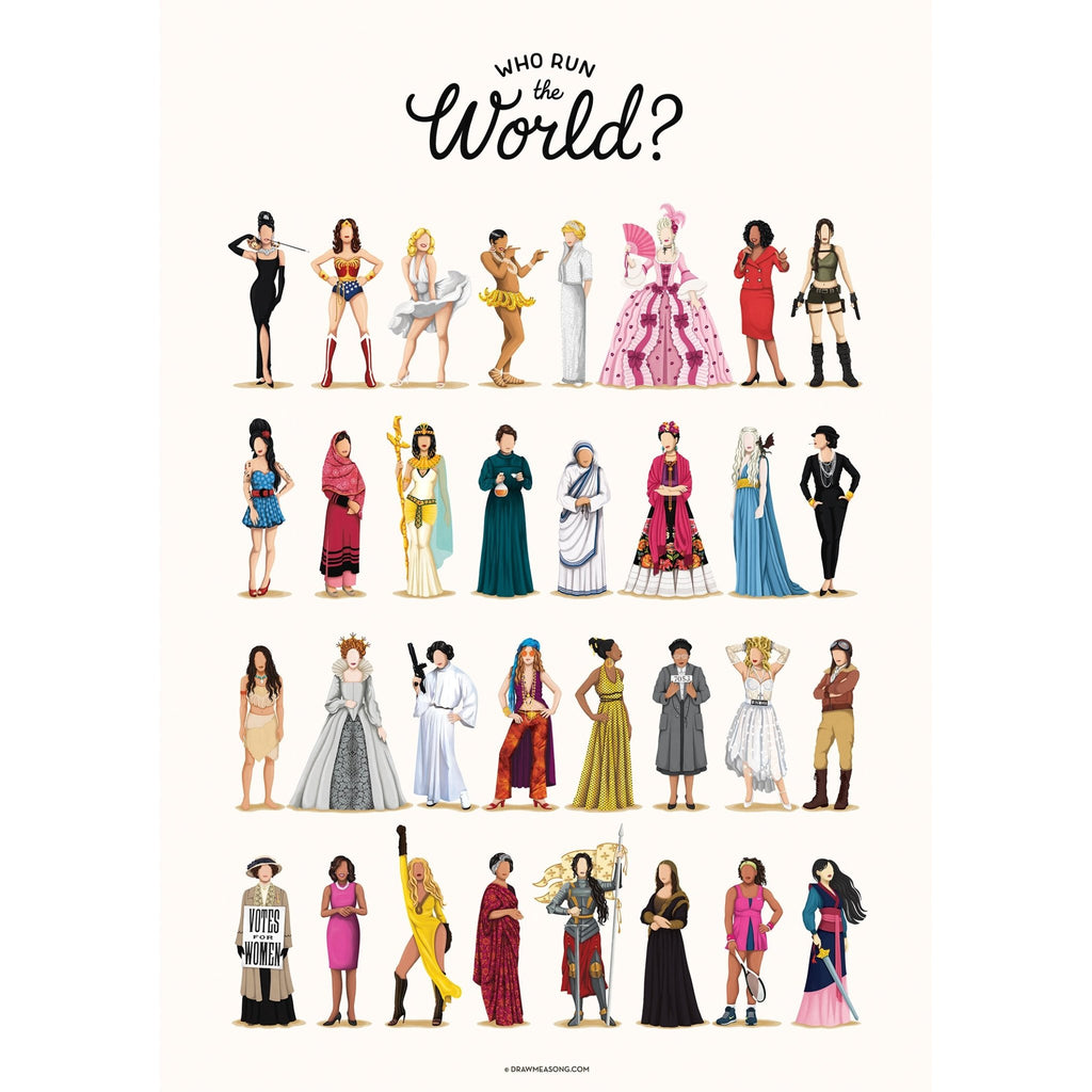 Who Run the World Canvas Print - Draw Me a Song